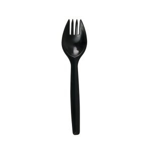 Sporks Plastic Black 'Premium' - replaced by wooden sporks